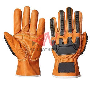 Gants résistants en cuir et TPR conçus pour la sécurité dans la construction, le confort et les tâches quotidiennes exigeantes - Product Image 6
