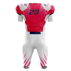 ชุดยูนิฟอร์มอเมริกันฟุตบอลคุณภาพสูง ผลิตตามสั่งในปากีสถาน พิมพ์ลายดิจิทัล ป้องกันแบคทีเรีย แห้งเร็ว ขายส่ง - Product Image 3