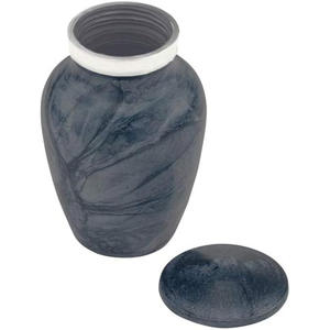 Urne funéraire noire en métal d'élégance scintillante avec des couleurs et des tailles personnalisées pour la maison à des prix de gros et bon marché - Product Image 4