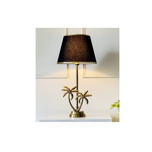hot sale decorative antique Table <b>Lamp</b> with metal base cotton shade for home decor living room bedroom decor - Product Image 3