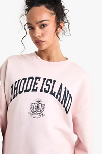 Sudadera de gran tamaño con hombros caídos de alta calidad para mujer, Material de poliéster/algodón, ropa de calle con impresión de logotipo personalizado OEM - Product Image 4