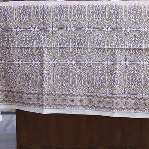 Decorative Hand Block <b>Printed</b> Cotton Bedsheet Set with Floral Design Lightweight and Soft Fabric <b>for</b> Summer <b>Bedroom</b> Use - Product Image 2