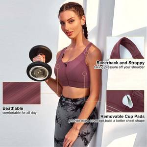 Sujetador deportivo para gimnasio y yoga sin costuras de alto soporte, recién llegado, Sujetador deportivo para mujer de la mejor calidad al mejor precio - Product Image 4