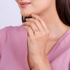 แหวนฮาธาโรสโกลด์สุดโรแมนติกของผู้ชายเครื่องประดับชุบโรเดียมแบบละเอียดพร้อมอัญมณีประดับหนามเตย - Product Image 2