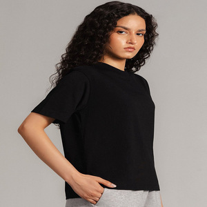 Camisetas lisas con estampado personalizado para mujer, camisetas unisex informales con estampado digital personalizado, ropa cómoda para mujer, fabricantes de ropa - Product Image 4