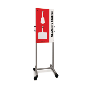 Stazione di Pulizia Mobile S, Rossa, 50cm x 100cm - Product Image 1