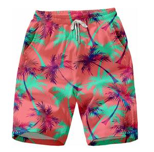 Shorts de bain pour hommes en polyester respirant à 100%, sublimation, imprimés, avec cordon de serrage, vêtements de plage, shorts de bain avec poches - Product Image 5