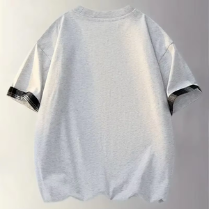 เสื้อยืดผ้าฝ้าย100% หนาสำหรับผู้ชายเสื้อยืด240 GSM รุ่นพรีเมี่ยมออกแบบด้านหน้าได้ตามต้องการขนาดพลัสไซส์มีหลายสี - Product Image 2