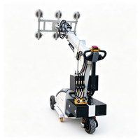 Elevador de Vidrio de Doble Uso para Interiores y Exteriores, Motor con Control Remoto, Capacidad de Carga de 300 kg para Láminas de Vidrio y Paneles de Aluminio