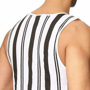 Las mejores camisetas sin mangas de gimnasio para hombre, tela transpirable y cómoda, diseño liso negro, opción de talla grande, venta al por mayor - Product Image 6
