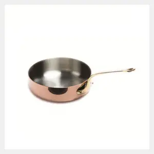 New Fashionable Design Copper Plated Fry Pan Dinner Cooking Utensils Shiny Copper Square Fry Pan For Event Parties Best Price