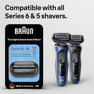 Cho loạt 5 máy cạo râu điện thay thế đầu xách tay & tóc tông đơ Tương thích dễ dàng đính kèm đầu mới 53b - Product Image 3