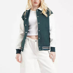 Chaqueta Universitaria Personalizada para Mujer, Estilo Universitario con Letras, Chaqueta de Moda Urbana, Suministro al por Mayor - Product Image 4