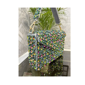 Nouveau design en cuir PU véritable sac à main fourre-tout femmes haute capacité étanche fermeture à glissière Durable Portable broderie décoration - Product Image 2