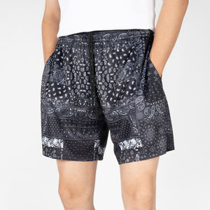 Casual Streetwear 100% Polyester Paisley Print Shorts Hip Hop <b>Bandana</b> Printing <b>Mens</b> Shots DDP shipping - Product Image 1