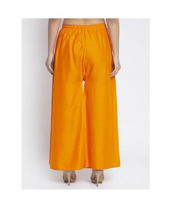 Women's Fashionable Summer Flare <b>Pants</b> Customized Wholesale Rayon <b>Linen</b> Loose Fit Breathable Comfort Wide Leg <b>Palazzo</b> Trousers - Product Image 3