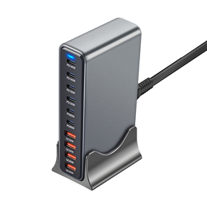 Chargeur USB C 730W, station de charge multiport USB C GaN 10 ports, chargeur mural de bureau pour ordinateur portable pour <span class=keywords><strong>iPhone</strong></span> 16, avec câble 100W - Product Image 3