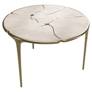 style living room furniture round modern Silver metal <b>legs</b> Modern Metal Side <b>Table</b> - Product Image 4