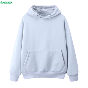 Sweat-shirt à capuche unisexe coupe classique en molleton 100 % coton épais, épaules tombantes, confort thermique, écologique - Product Image 3