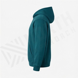 Sweat-shirt à capuche surdimensionné en coton molletonné, personnalisé, imprimé, brodé, uni, respectueux de l'environnement, avec logo, pour commandes promotionnelles - Product Image 3