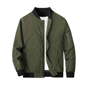 Nouveau style de veste universitaire pour hommes vêtements de sport confortables à séchage rapide avec logo personnalisé sur le devant couleur unie service OEM - Product Image 2