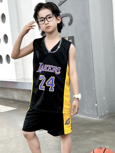 26 新着商品 # 15 # 32 # 22 # 24 マルチチーム キッズ バスケットボール ジャージ 通気性バスケットボール ウェア スーツ ヒート プレス フェニックス プラス サイズ - Product Image 6