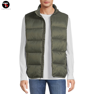 Chaleco acolchado de entrenamiento de secado rápido ajustable ligero de estilo informal para hombre, ropa exterior transpirable de alta calidad para invierno - Product Image 3