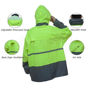 Traje de lluvia personalizado para hombre al por mayor de calidad superior Traje de lluvia de manga larga Traje de lluvia de diseño personalizado - Product Image 3