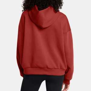 Oem Service New Design Custom Women Oversized Fleece Hoodie Long 100% Cotton Pullover Sweatshirt Plus-Size Autumn Anti-Wrinkle - Product Image 4
