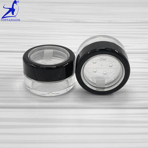 ขวดพลาสติกเปล่าสำหรับใส่เครื่องสำอางขนาด5กรัมทำจากไต้หวันขอบสีดำอะครีลิกหน้าต่างแบบดึงสติกเกอร์ปิดผนึกผงหลวม1.5กรัม - Product Image 4