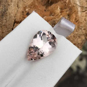 Piedra de morganita Rosa natural auténtica piedra de nacimiento genuina facetada/corte de pera MOQ bajo tamaño calibrado suelto certificado por terceros - Product Image 3