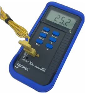 Tecpel DTM-305A Enkele Dual Temperatuur Meter Digitale Met Type K Thermokoppel