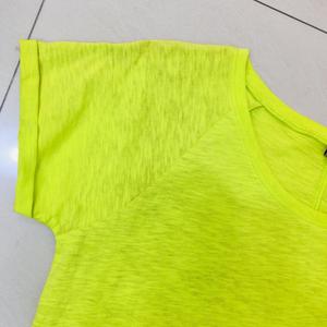 เสื้อยืดแขนสั้นสำหรับผู้หญิงเสื้อยืดถักลายคอรูปตัวโอชุด5ชิ้นเริ่มต้นตามสั่งสำหรับวัยรุ่นโดยตรงจากโรงงาน - Product Image 3