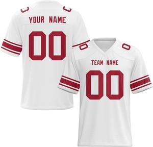 Camisetas de Fútbol Americano Personalizadas 2026, Fabricante Profesional, Secado Rápido, 100% Poliéster, Sublimación, Números de Equipo, Personalización Corta - Product Image 1