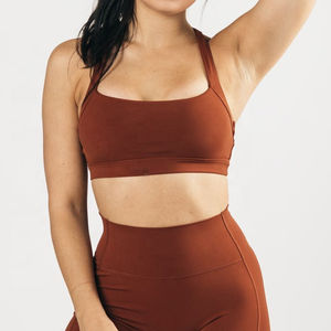 Custom Bulk Plus Size Breathable Sexy <b>Backless</b> Crop Fitness <b>Sports</b> <b>Bra</b> Women Yoga Gym Running Workouts Print Pattern <b>Sports</b> Set - Product Image 6