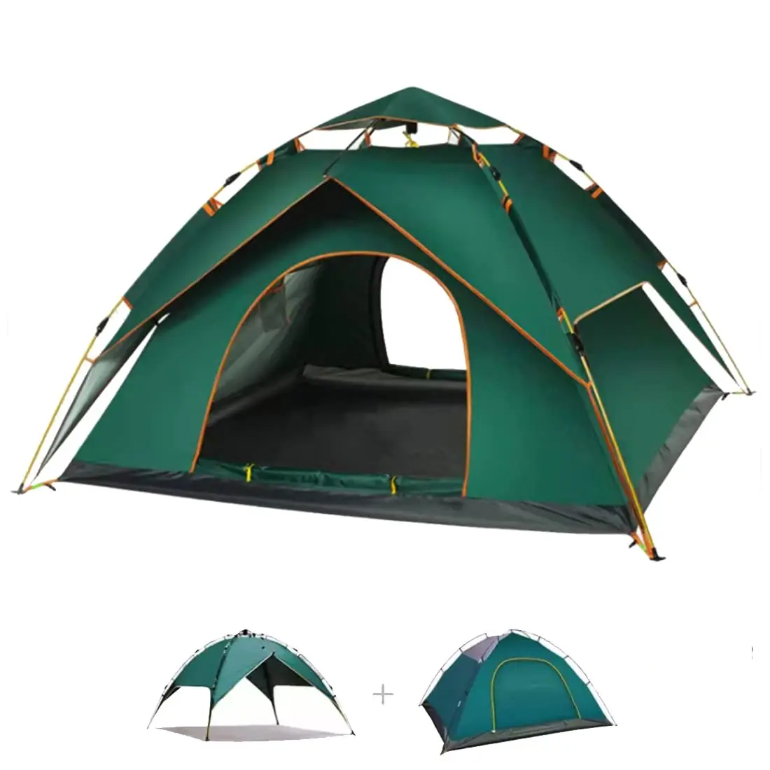 Custom China Reizen 4 Seizoen La Tente Camping Tent Automatische Outdoor Paar Camping Tent 2 Persoon Waterdicht