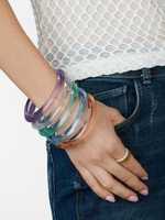 Bracelets en résine époxy transparente en gros, accessoires de mode pour femmes / Bijoux en lucite faits à la main pour filles