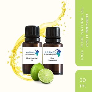Huile essentielle de citron vert et d'arbre à thé bio purifiant l'air et éclaircissant la peau, aromathérapie pour massage - Product Image 4