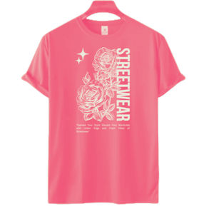 Camiseta informal de punto corto con estampado de OEM para hombre, Camiseta corta con estampado de peso pesado, camiseta lisa en blanco Vintage de gran tamaño - Product Image 4