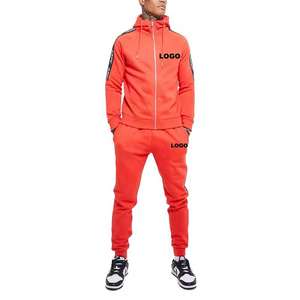 Chándal privado Dropshipping Logotipo personalizado Poliéster Sudadera de manga larga Pantalones Conjunto de 2 piezas Traje de jogging para hombre - Product Image 5