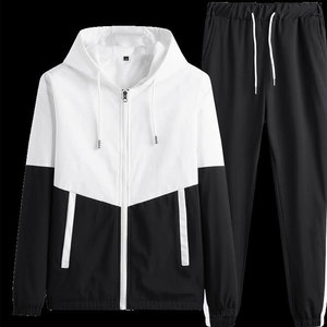 Vêtements de sport avec logo personnalisé, survêtements de fitness pour homme, ensemble deux pièces, survêtement avec veste zippée, pantalon de jogging pour homme - Product Image 5