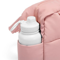 Sac fourre-tout matelassé en nylon brillant pour femme avec logo personnalisé, léger, à bandoulière, vente en gros