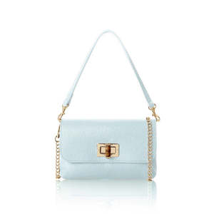 Bolso bandolera pequeño con solapa de cuero genuino italiano-PS652A - Product Image 5