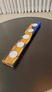 Portavelas Ecológico de Resina y Madera, Forma Personalizada, Elegante, Hecho a Mano, para Decoración de Mesa de Oficina en el Hogar - Product Image 5