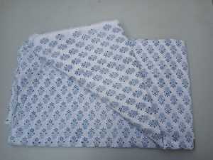 Nouveau beau tissu d'impression de bloc de main bleu buti tissu d'impression floral décoratif fait à la main tissu d'impression de Jaipuri indien - Product Image 6