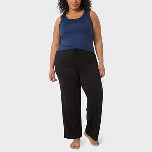 Vêtements de mode à jambe droite Pantalons de survêtement amples pour femmes OEM Pantalons de jogging pour femmes Pantalons de survêtement en coton polaire Pantalons de survêtement à jambe droite - Product Image 6