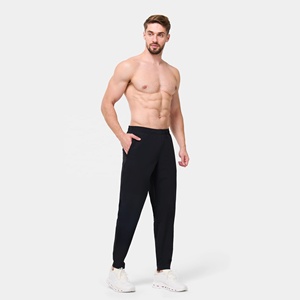 Athletic Casual Woolen Gym Joggers Men's Running Sweatpants Slim Fit Quick Drying Breathable Polyester/Cotton - Product Image 3
