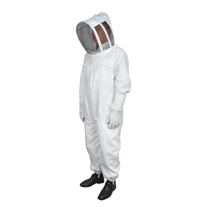 Costume d'apiculture résistant aux piqûres vêtements de protection avec maille de coton respirante combinaison et voile durables pour apiculteur rucher - Product Image 1