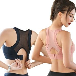 Women's Seamless Sports Yoga Crop Top Front Zipper <b>Racer</b> Back Shockproof for Running Gym Workouts Custom Logo Plus Size for - Product Image 2