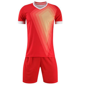 ชุดฟุตบอลทีมคลับแบบยูนิเซ็กซ์  ผ้าโพลีเอสเตอร์พิมพ์ลายตามสั่ง กันน้ำ ระบายอากาศ น้ำหนักเบา แห้งเร็ว ระดับมืออาชีพ - Product Image 4